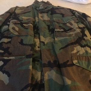 Authentic military cammo coat